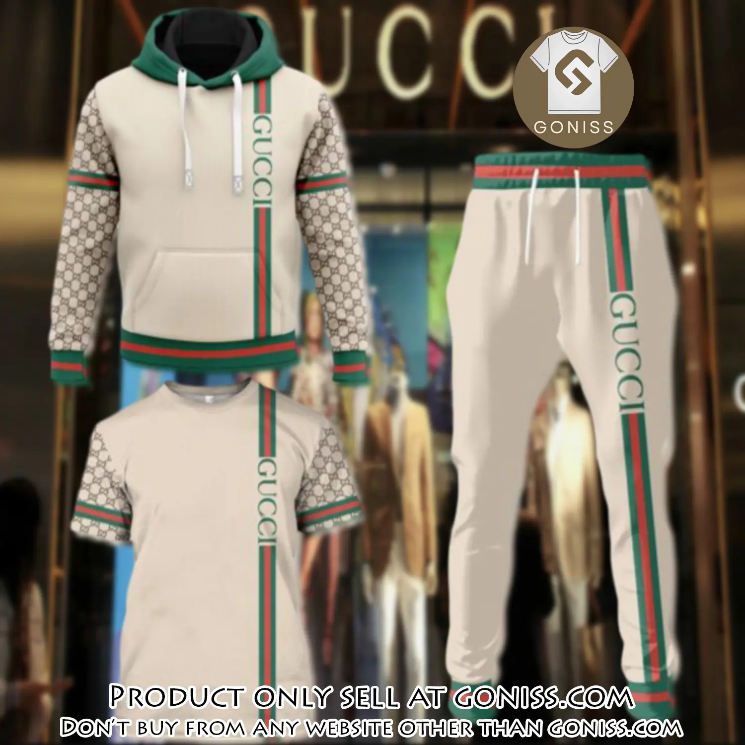 Gucci luxury brand combo tshirt hoodie long pants set trending 24 outfit sport lcs1029 gn0104473